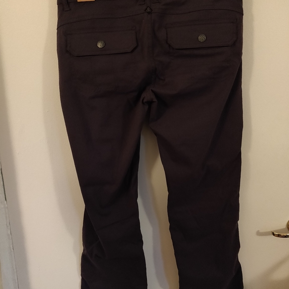 Prana Halle Coal/Dark Gray Hiking Pant, Boot Cut, sz 8, Adjustable Waist - Picture 9 of 10